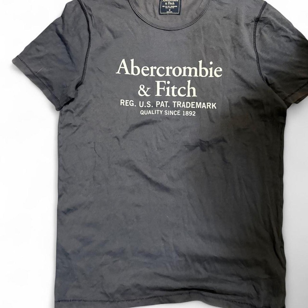 Abercrombie & Fitch Men's Y2K Style Faded Graphic T Shirt